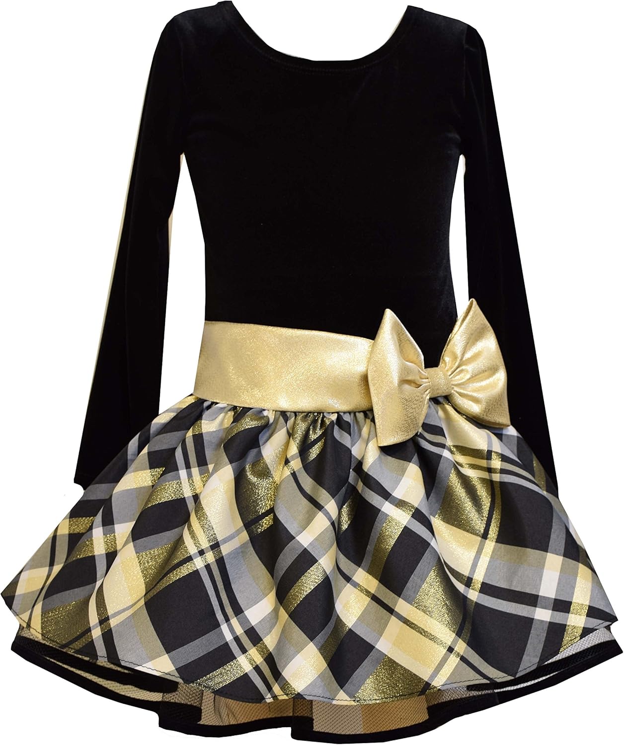 bonnie jean long sleeve drop waist dress