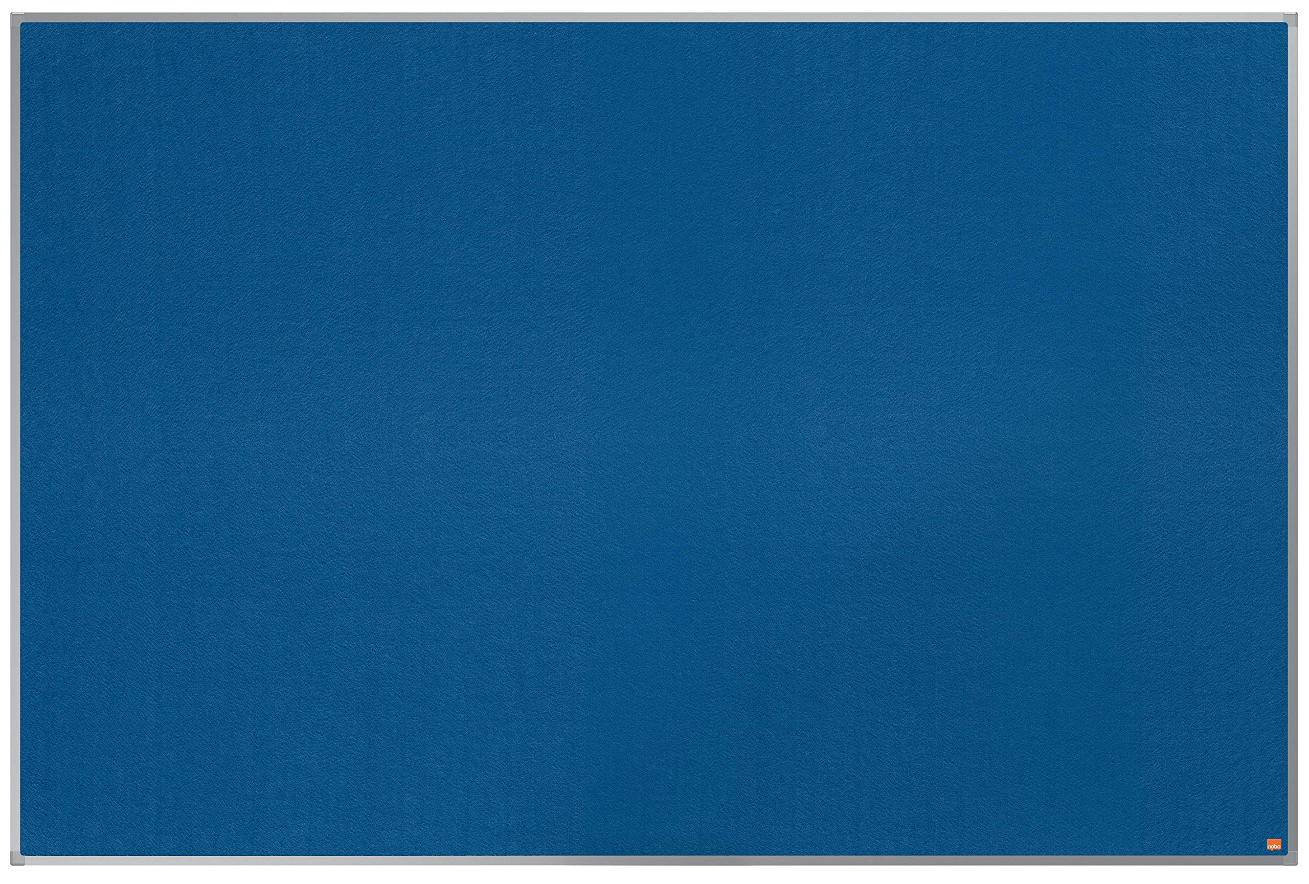 Nobo Felt Noticeboard, 1800 x 1200 mm, Aluminium Trim, Corner Wall Mounting, Essence Range, Blue, 1915438