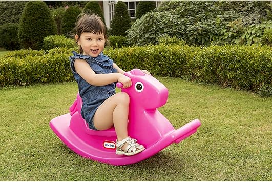 magenta rocking horse