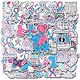 BIGZORO Pack 50 PCS Infant Loss Awareness Stickers Decorative Ribbon Car Bumper Window Water Bottle Laptop Accessories Vinyl Decals Waterproof Inspirational Label for Women Mom