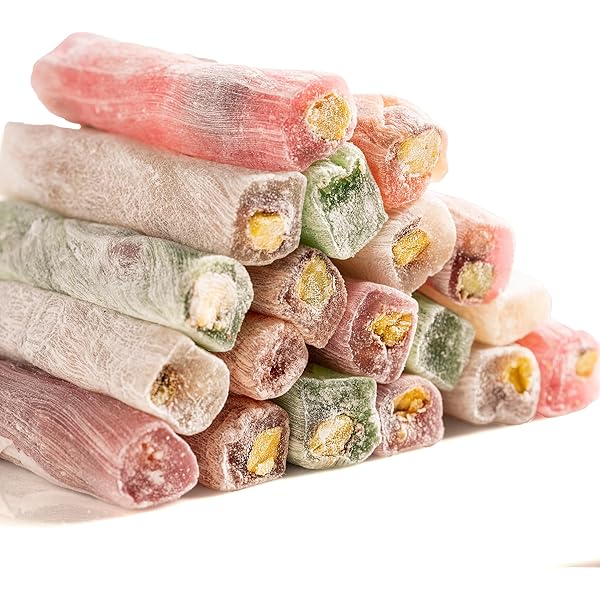 Amazon.com : Cerez Pazari Turkish Delight Candy, Creamy Roll Mixed