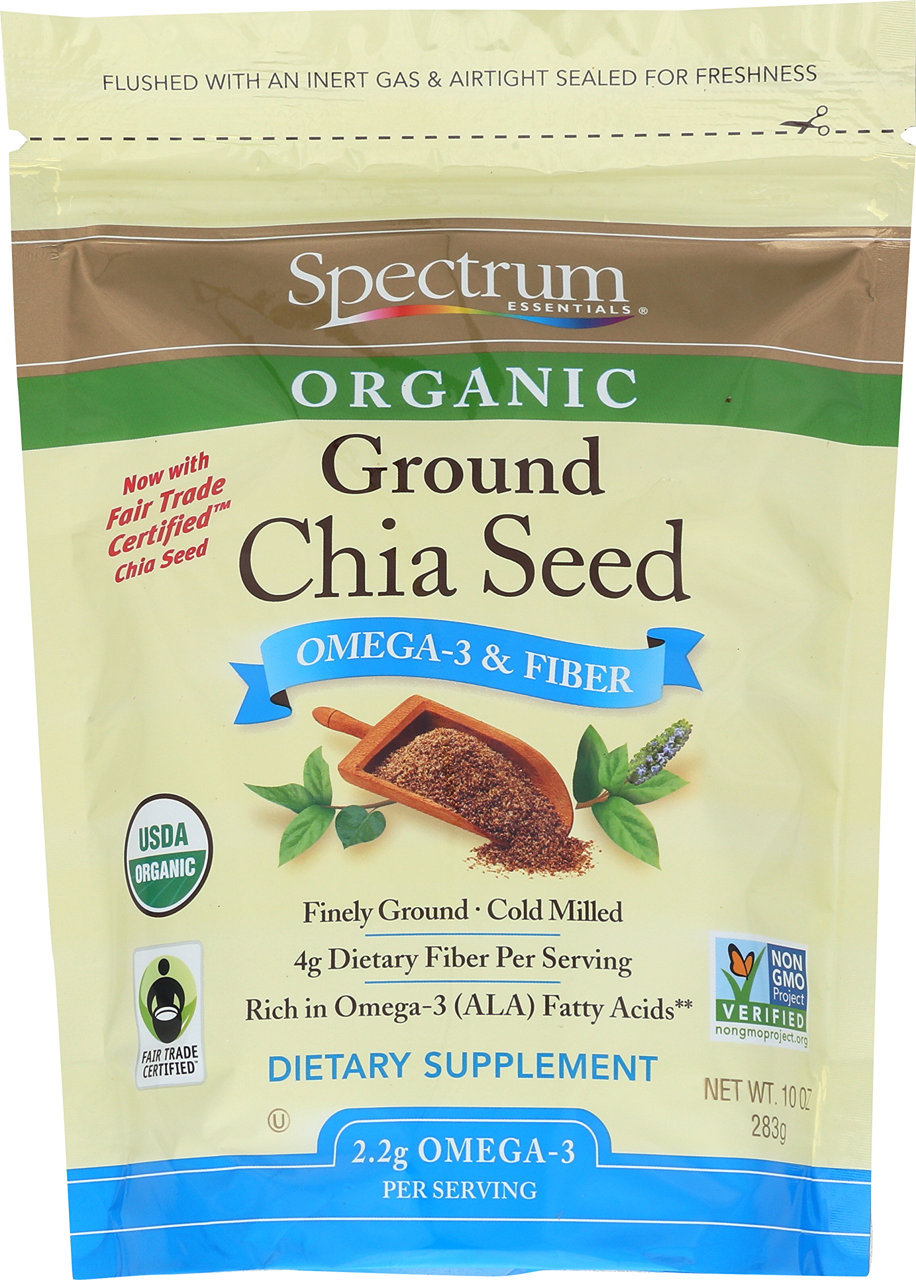 Spectrum Essentials Ground Flaxseed with Mixed Berries, 12 Ounce Flaxseeds Spices