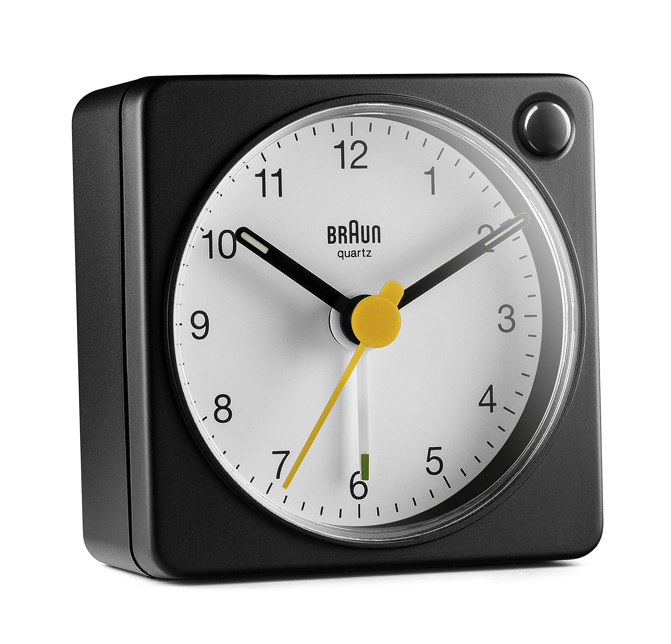Braun Classic Travel Analogue Alarm Clock with Snooze and Light