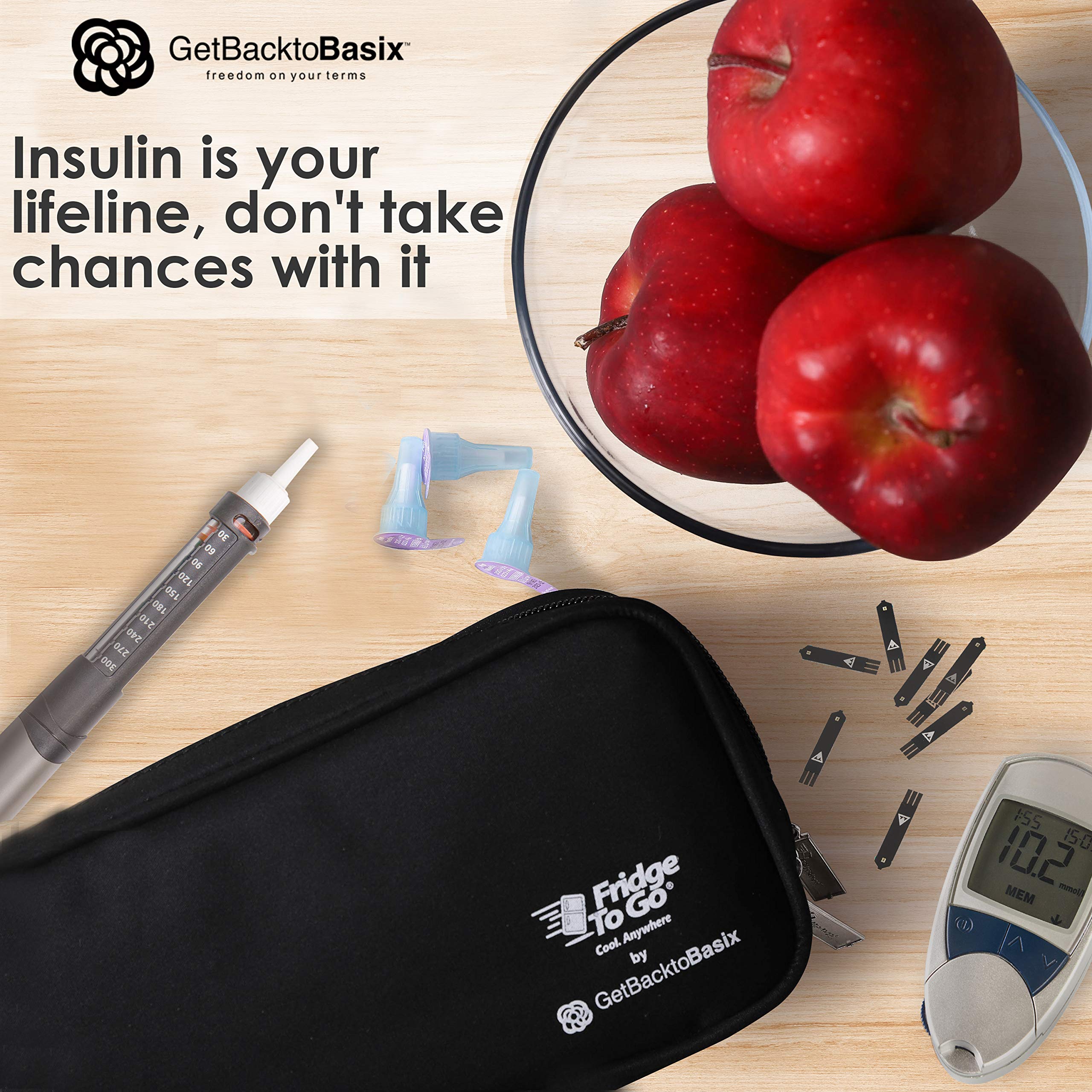 GetBacktoBasix Insulin Cooler Diabetic Medicine Travel Bag Standard