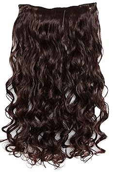 PRETTYSHOP 70cm oder 55cm Clip In Extensions Halbperücke Haarverlängerung Haarverdichtung Haarteil hitzebeständig wie Echthaa