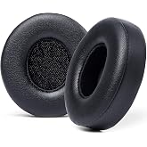 WC PadZ Solo 2 &amp; 3 - Replacement Earpads for Beats Solo Wireless Headphones | Made by Wicked Cushions | Soft Leather, Luxury Memory Foam, Strong Adhesive (Does Not Fit Beats Solo 4) | Black