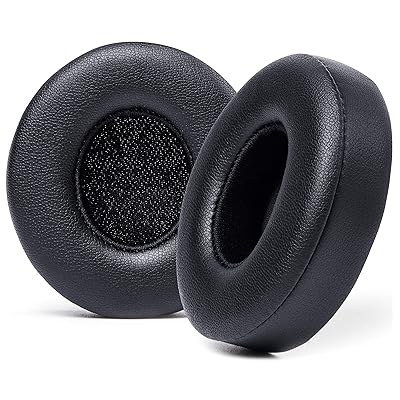 WC Extra Thick Replacement Earpads for Beats Solo 2 &amp; 3 by Wicked Cushions - Ear Pads for Beats Solo 2 &amp; 3 Wireless ON-Ear Headphones - Soft Leather, Luxury Memory Foam, Strong Adhesive | Black