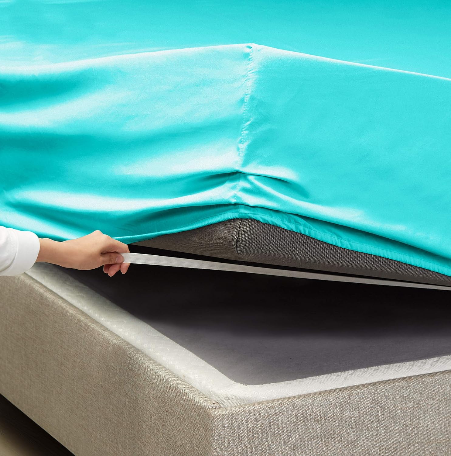 6 Piece Queen Sheets - Bed Sheets Queen Size – Bed Sheet Set Queen Size - 6 PC Sheets - Deep Pocket Queen Sheets Microfiber Queen Bedding Sets Hypoallergenic Sheets - Queen - Teal Blue: Home & Kitchen