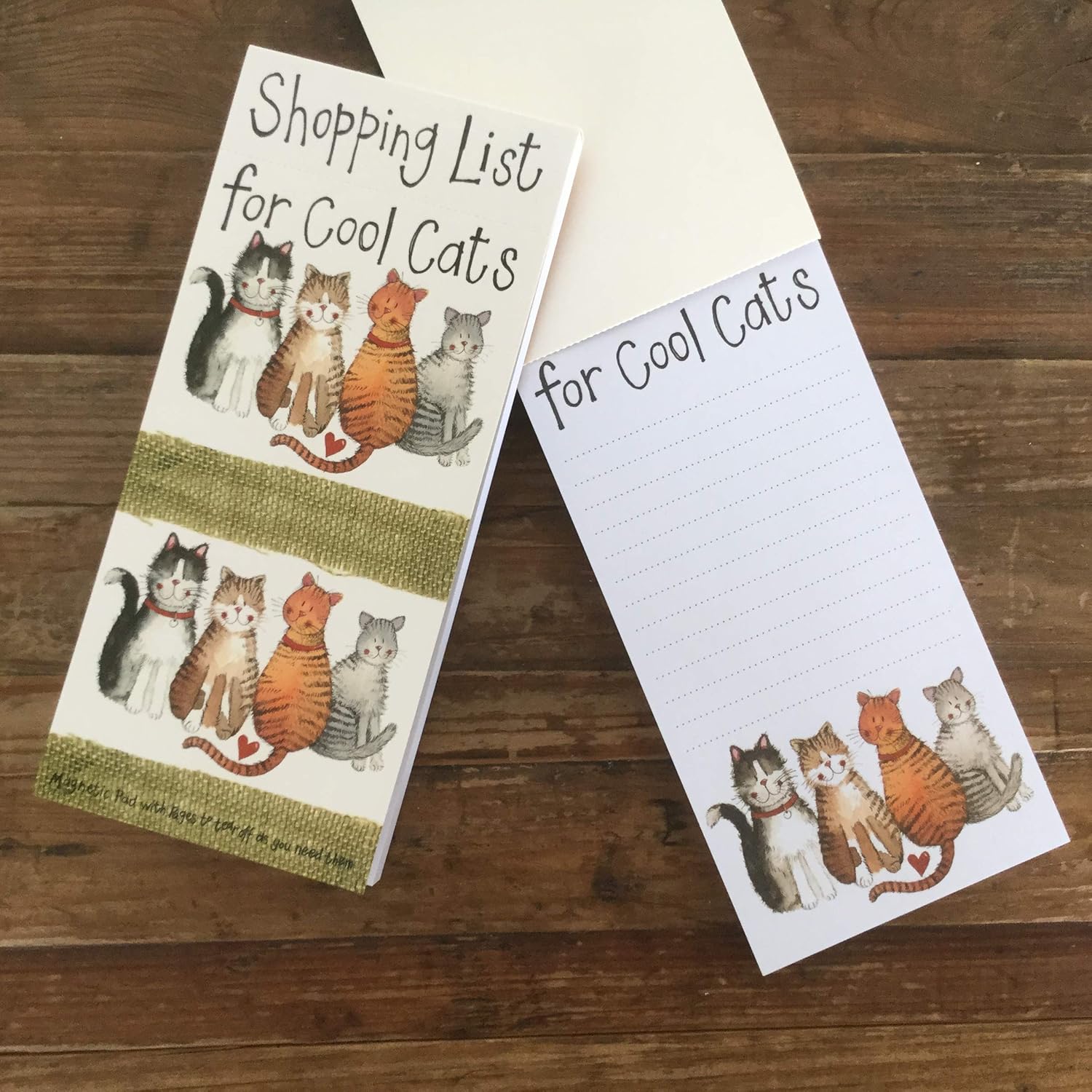 ALEX CLARK Shopping List for Cool Cats Magnetic to do List, Planner, Shopping List, Grocery List