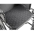 KMINA - Chair Pads Incontinence 5 Layers (x1 Unit, 15.7" x 19.7"), Washable for Wheelchairs Black - Made in Europe
