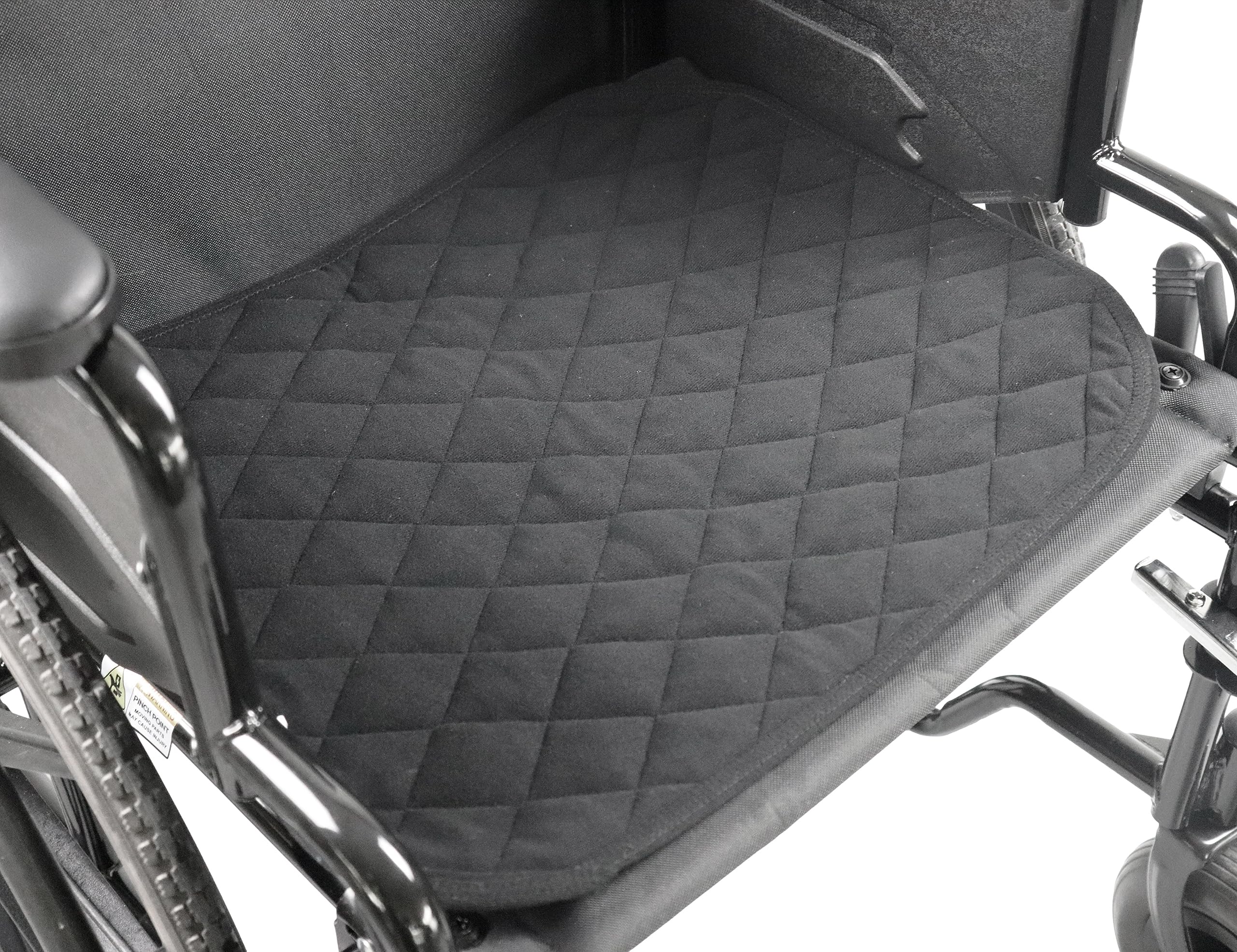 KMINA Incontinence Chair Pads Washable 5 Layers (16" x 20"), Non-Slip Absorbent Protector for Wheelchairs, Reusable - Made in Europe