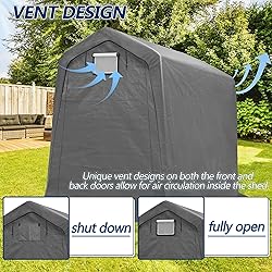 COVERONICS 6' x 7' Outdoor Storage Shed - Heavy