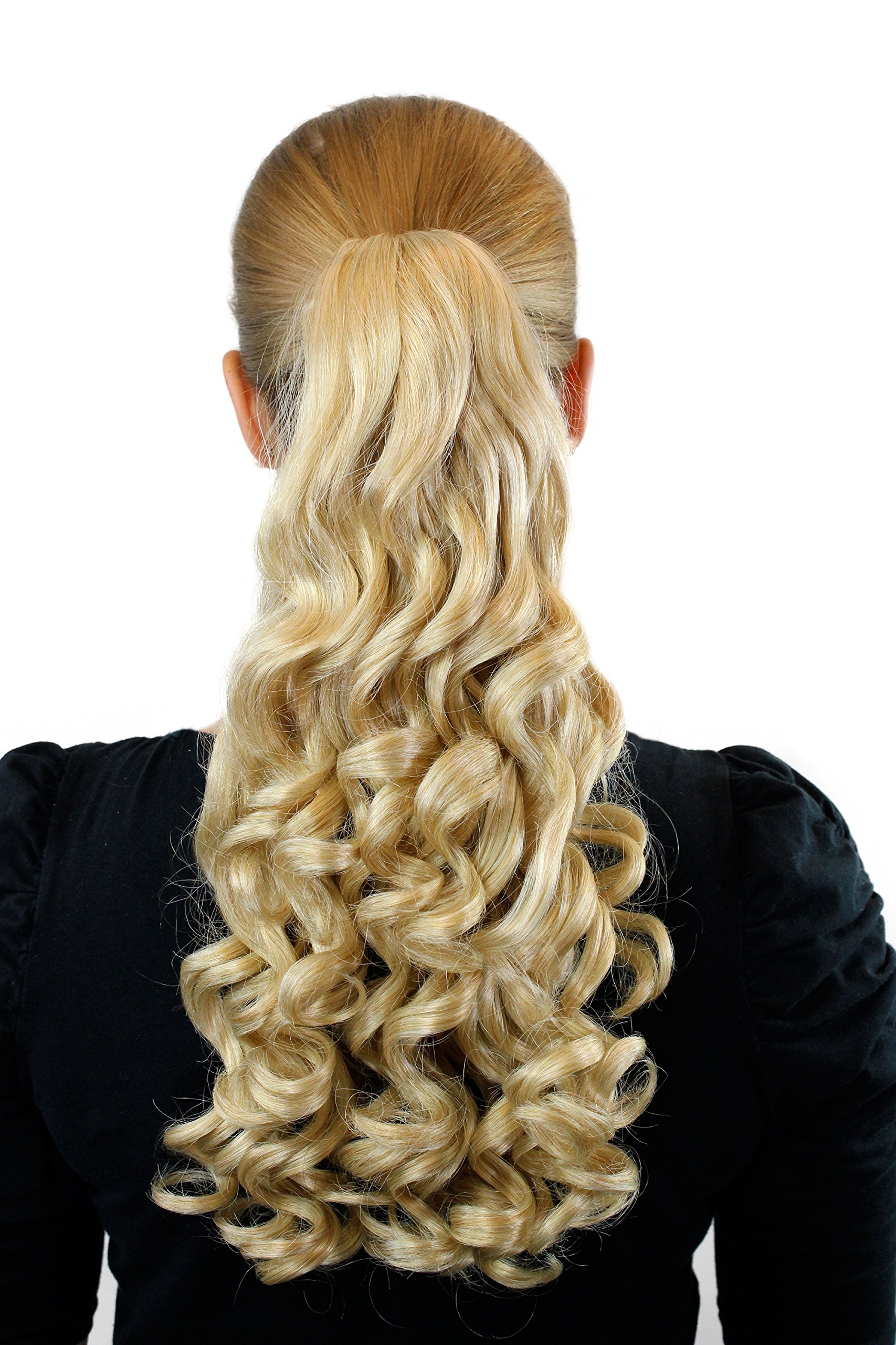WIG ME UP - XF-0070-24B Ponytail Hairpiece extension long curled curls voluminous medium blond 18inch