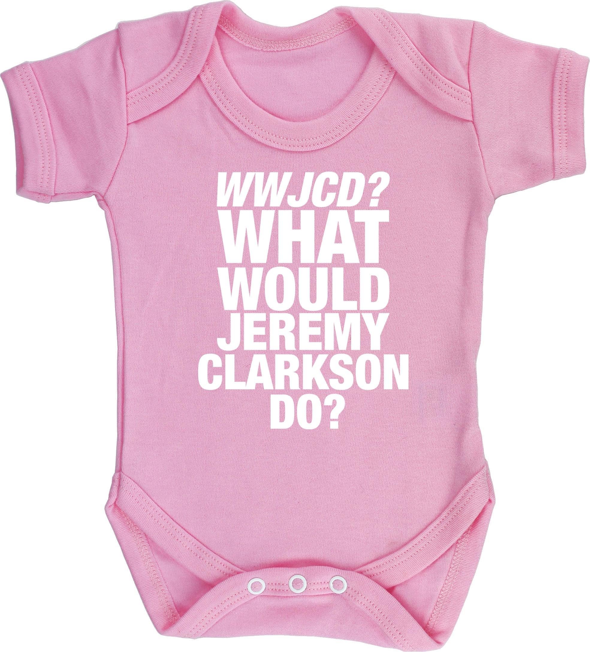 Hippowarehouse WWJCD What Would Jeremy Clarkson do Baby Vest Bodysuit (Short Sleeve) Boys Girls
