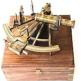 Nautical Marine Heavy German Working Model Ship Sextant sea Collectible Antique Wooden Box Gift Item