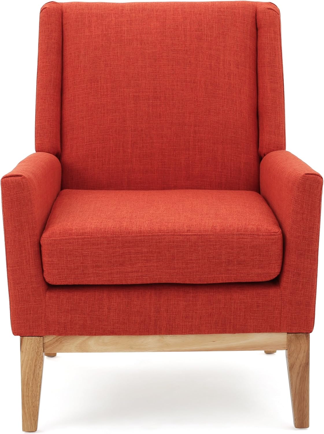 Christopher Knight Home Aurla Fabric Accent Chair, Muted Orange: Kitchen & Dining