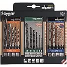 alpen CV Maschinen-Holzspiralbohrer, Durchmesser 4-10 mm, Hartmetall-Steinbohrer Long Life, 2-8 mm als 16-teiliges Set, 801003100