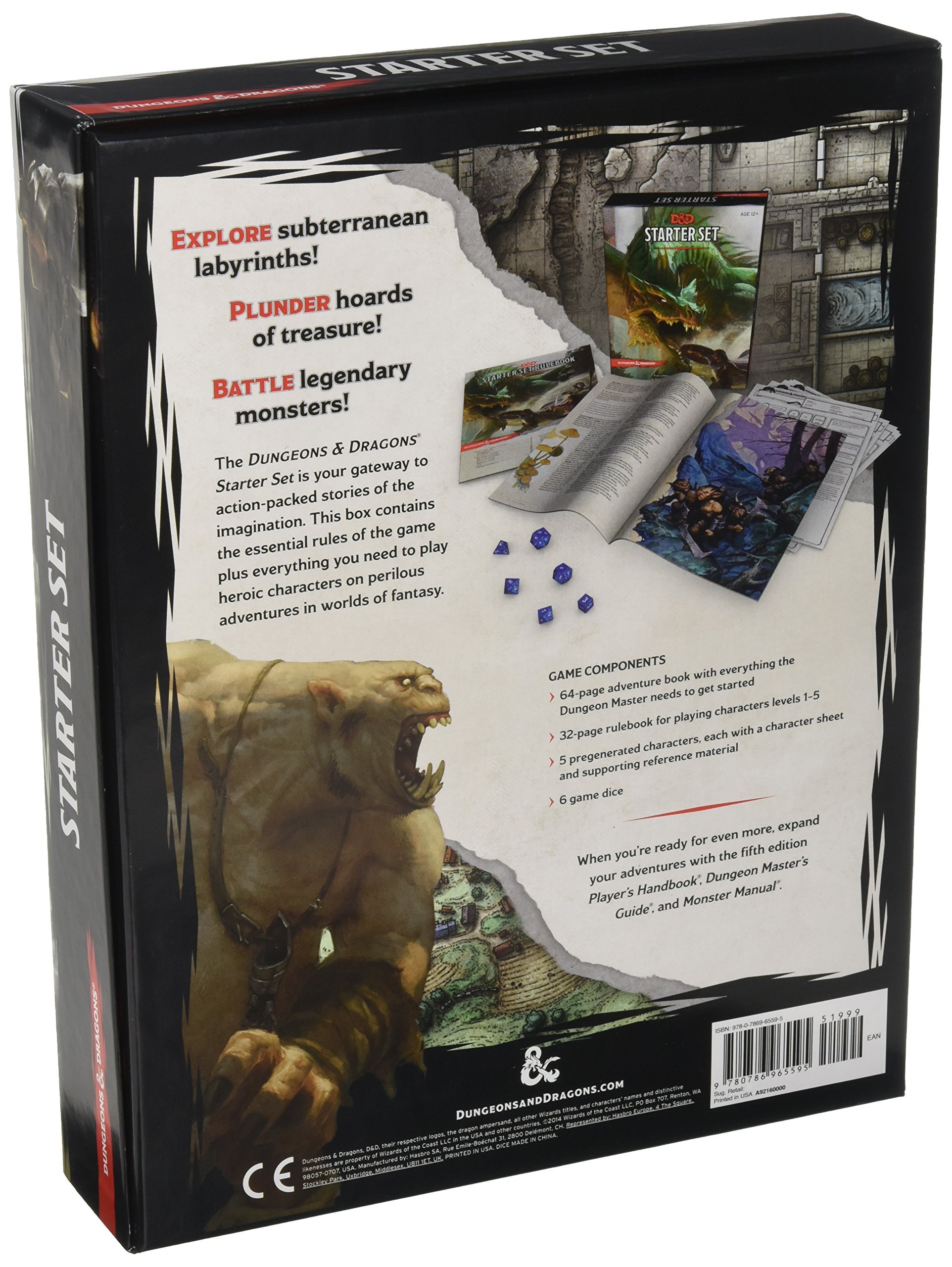 Dungeons Dragons Starter Set Fantasy DD Roleplaying Game 5th Edition (RPG eBay