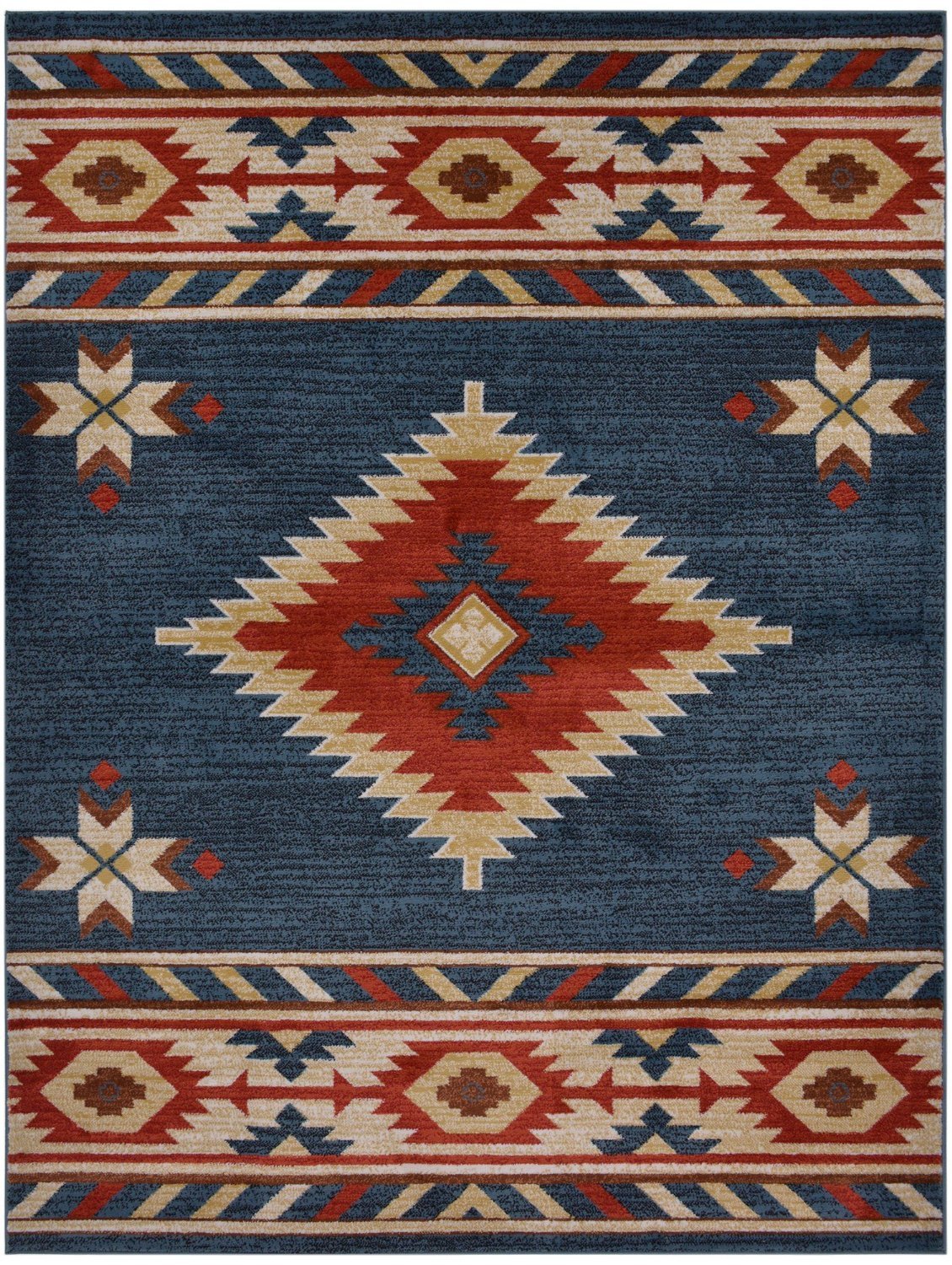 Nevita Collection Southwestern Native American Design Area Rug Rugs