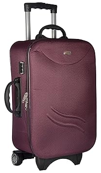 TREKKER Polyester 50 Cms Purple Soft Sided Suitcases & Trolley Bags