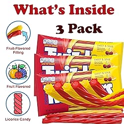 Twizzles Licorice Filled Twists Sweet and Sour