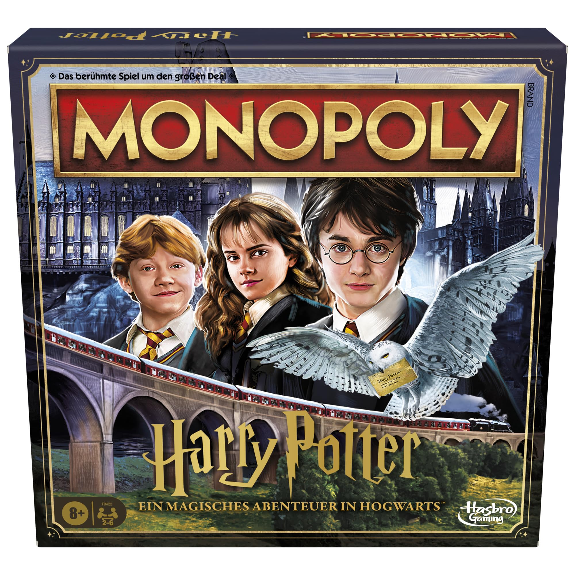 Monopoly Harry Potter Edition Brettspiel, Familienspiel für 2 bis 6 Spieler, ab 8 Jahren - Deutsche Fassung