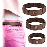BeltBro For Women No Buckle Elastic Belt — 3 Pack
