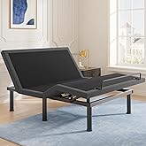 Tami Tami T450 Adjustable Bed Frame Full with Remote, Ergonomic Adjustable Base with Head &amp; Foot Incline, Zero Gravity, Nightlight, Quiet Motor, and 3 Height-Adjustable Legs, Easy Assembly
