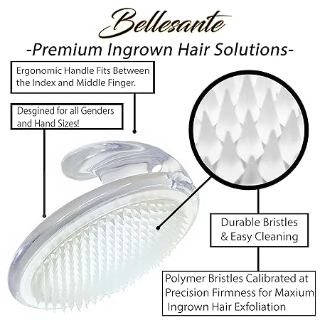 Bellesante Brush Surgical Grade Tweezers For Ingrown Hair And