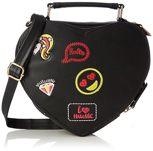 Kanvas Katha Heart Pu Sling Womens Bag (Peach)