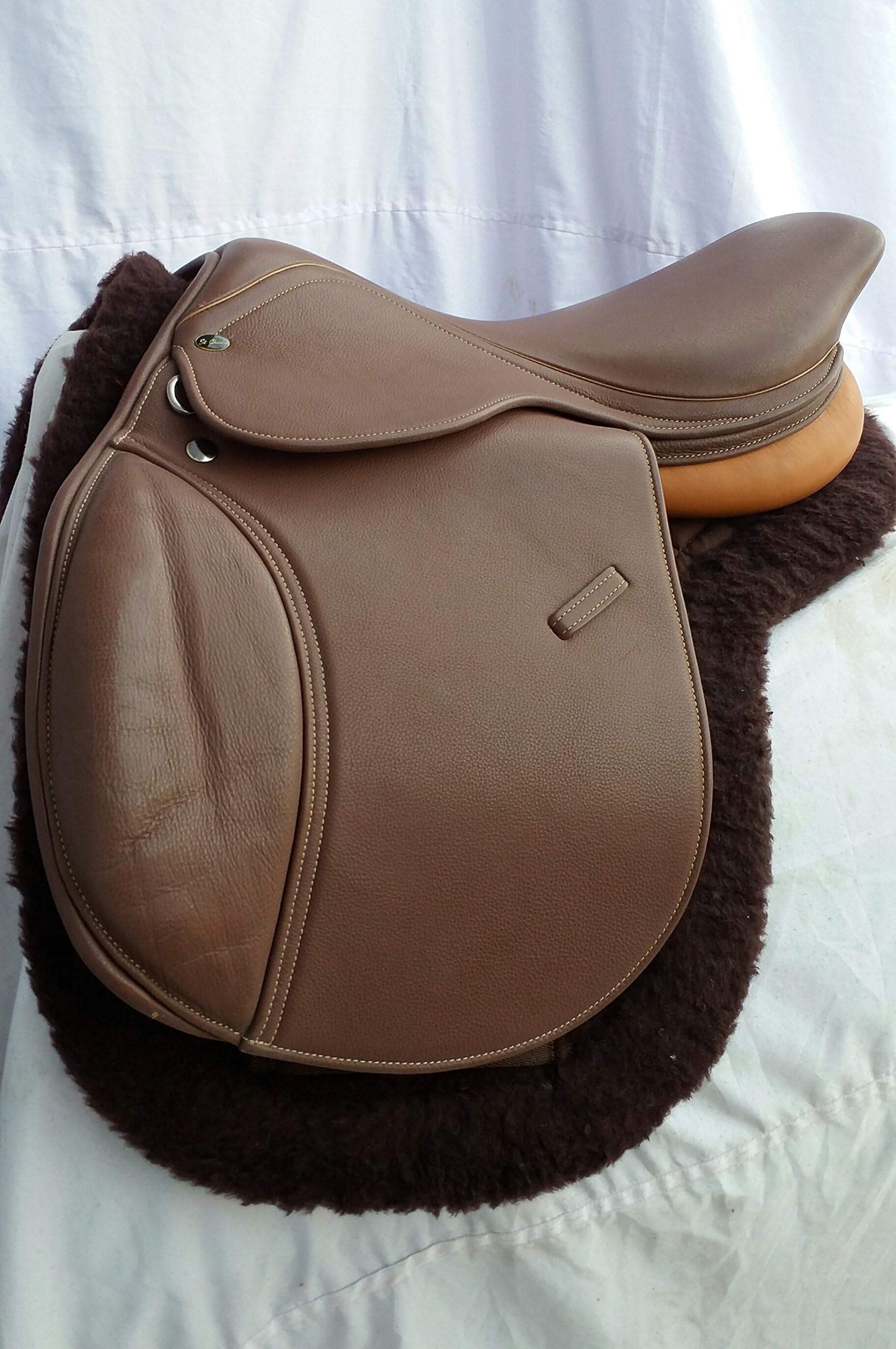 YKI ENGLISH CLOSE CONTACT LEATHER SADDLE 17.5"