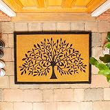 Nicola Spring Coir Door Mat 90x60cm Tree of Life Natural Fiber view 5