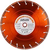 Diamond Extreme 12 Inch Metal Cutting Diamond Blade, Heavy-Duty Vacuum-Brazed Cut Off &amp; Rescue Saw Blade, 1"-20mm Arbor for Rebar, Steel, Stainless Steel &amp; Pipe (12")