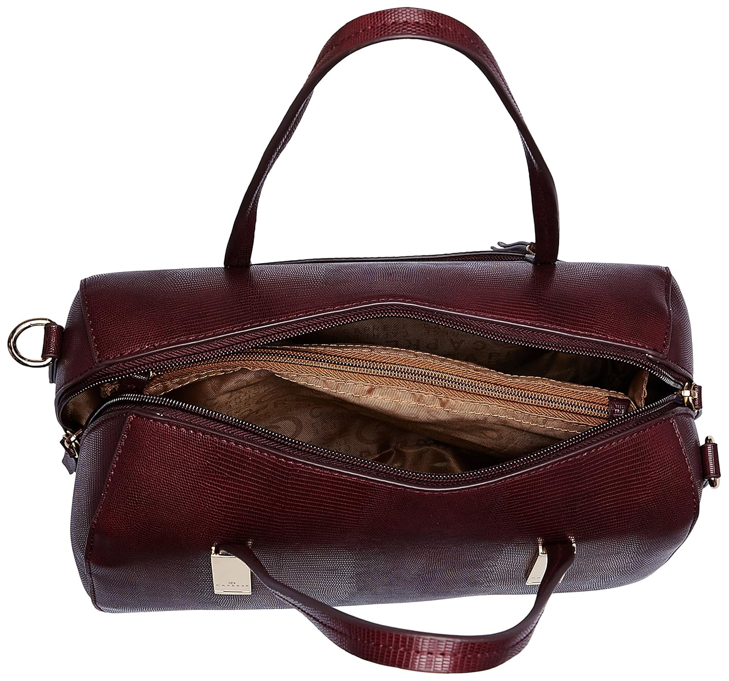 caprese women's satchel (burgundy)