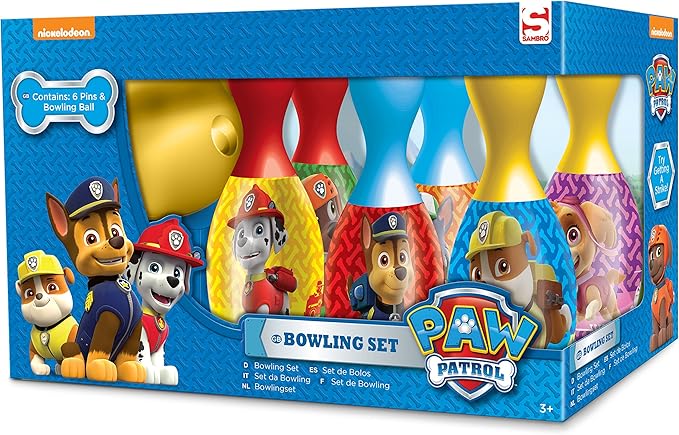 Paw Patrol 6 pin Bowling set