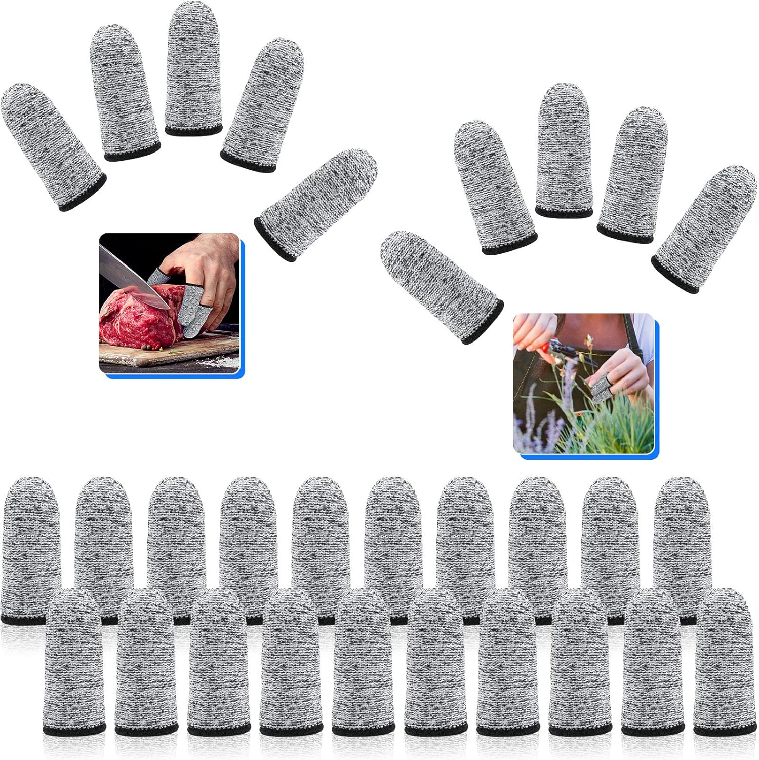 30 Pieces Finger Cots Cut Resistant Protection Finger