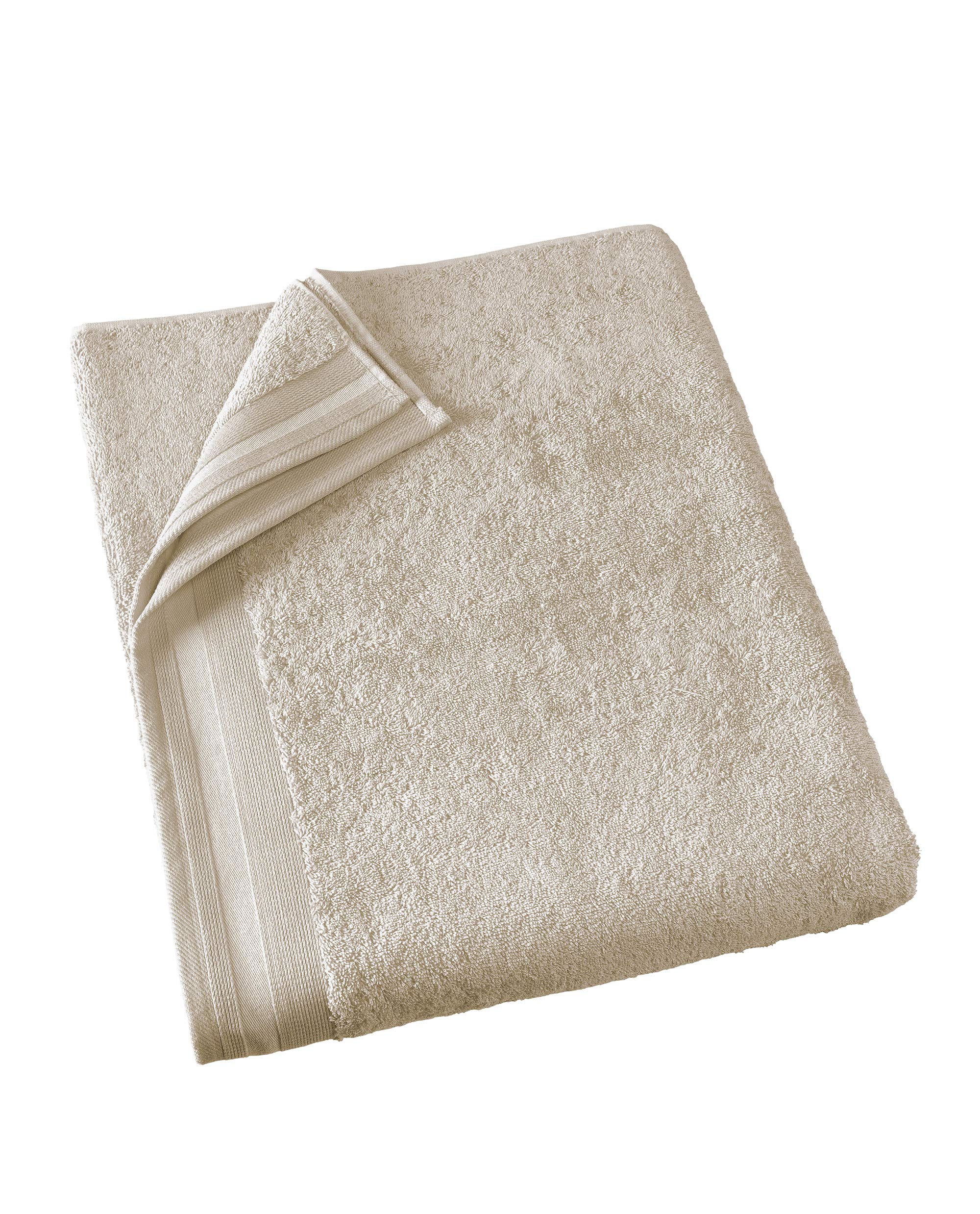 De Witte Lietaer Contessa Luxe Bath Towel, Cotton, Beige, 100 x 150 cm