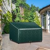 PATIO PLUS 2 Seater Garden Bench Cover Waterproof Green 134x66x63/89cm view 5