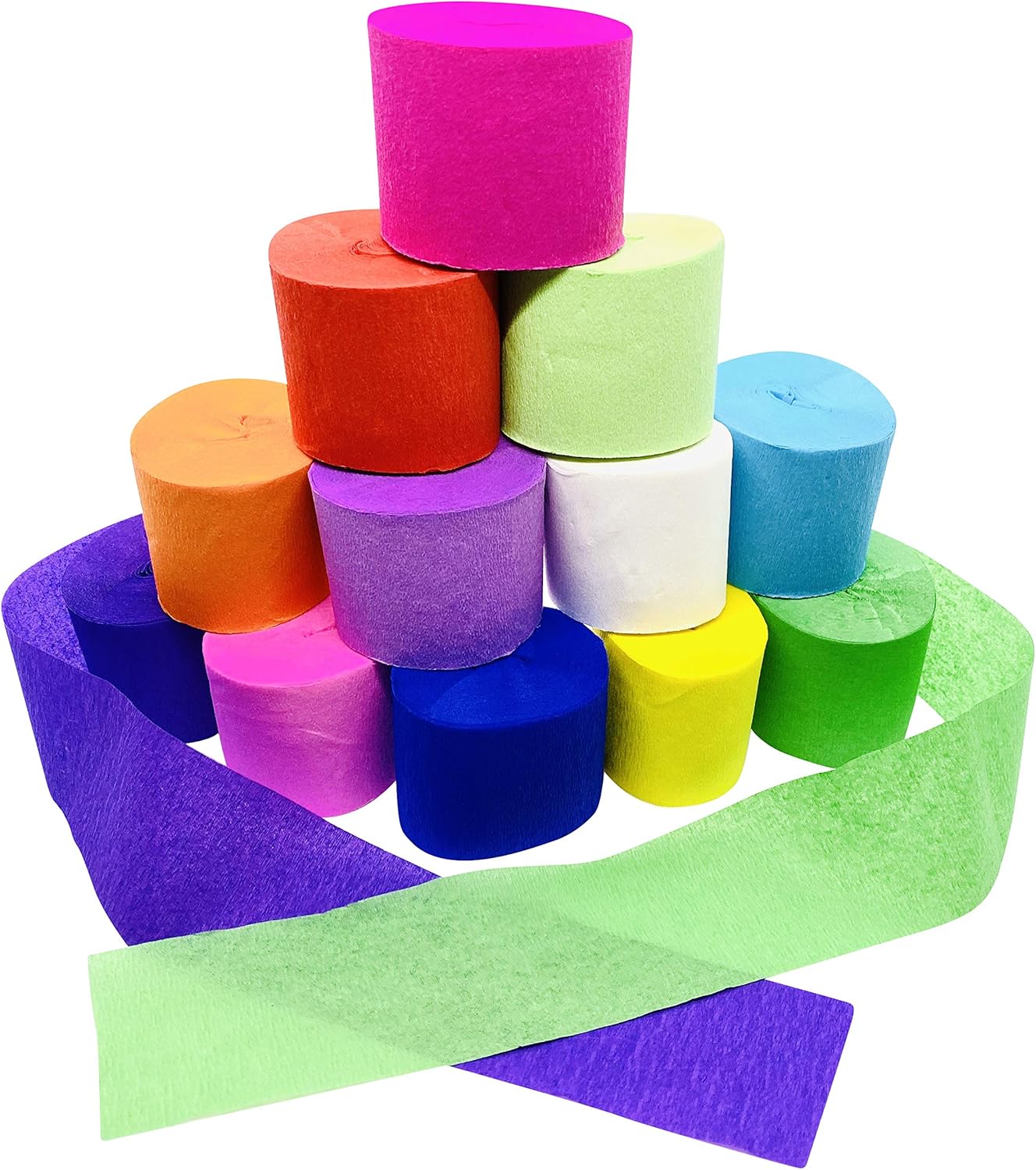 Party Streamers 12 roll Party Streamers, Crepe Paper, Crepe
