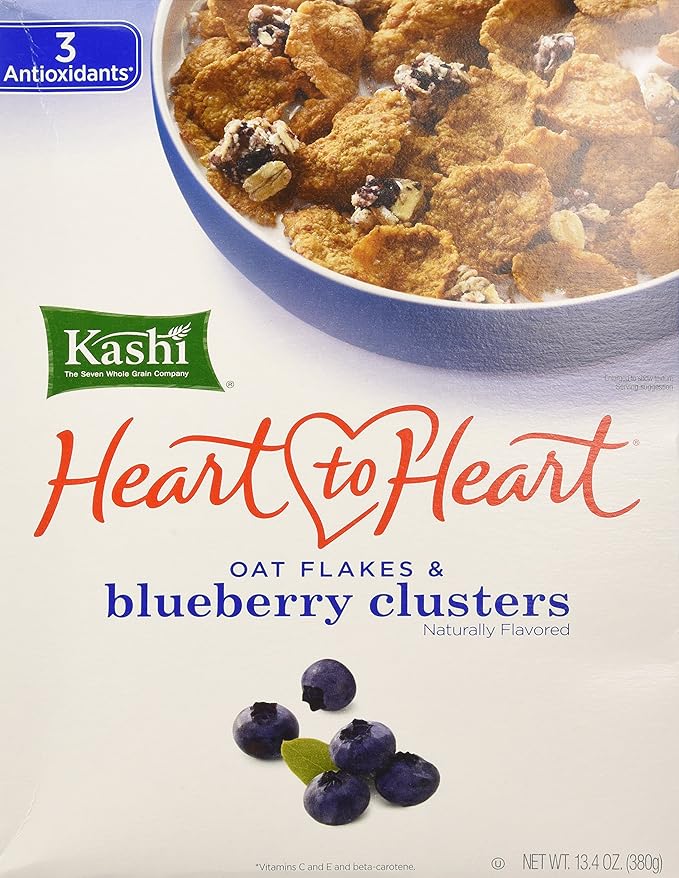 Kashi Heart to Heart Cereal Oat Flakes and Wild Blueberry