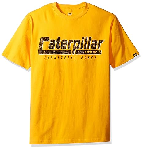 Buy Caterpillar Industrial T-Shirt, Yellow, 2X - Large at Amazon.in