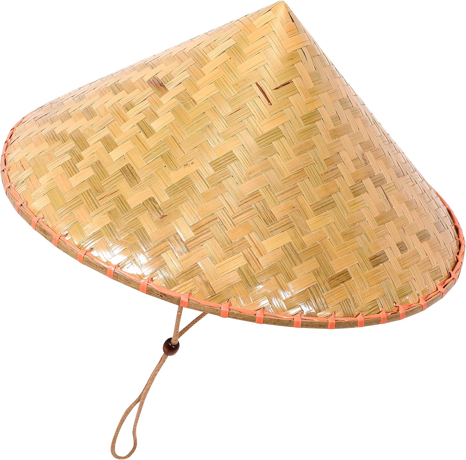 Narwhal Novelties Adult Deluxe Coolie Hat, Bamboo, Oriental Hat, Unisex: Clothing