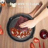 ZUOFENG 20CM Nonstick Frying Pan Granite Coating Induction Cookware view 5