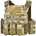 MOCHAR Quick Release Tactical Vest Camo Weighted Vest for Men 1000D Tactical Gear for Outdoor Training Hunting Gaming