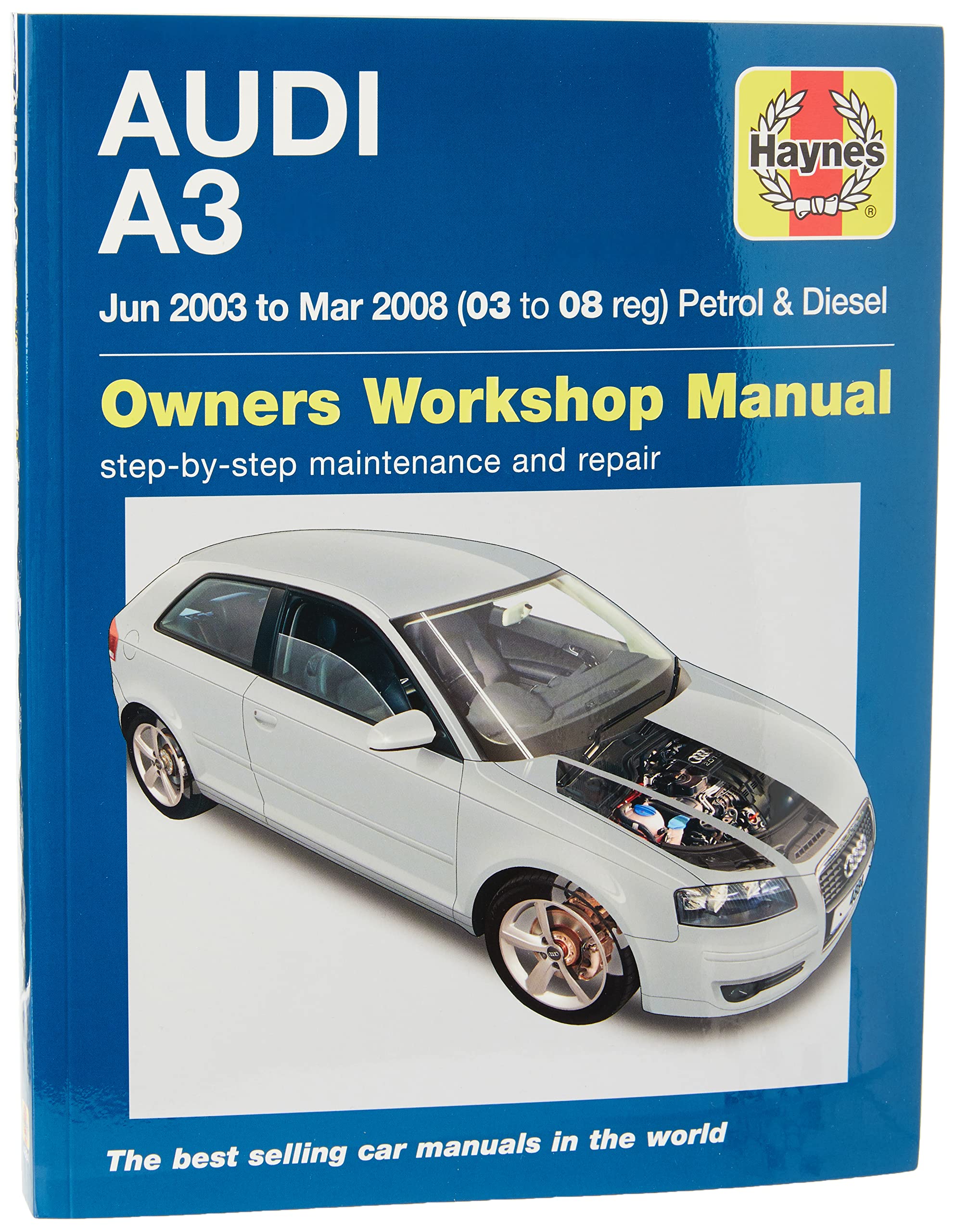 Audi A3 Petrol & Diesel (Jun 03 - Mar 08) Haynes Repair Manual