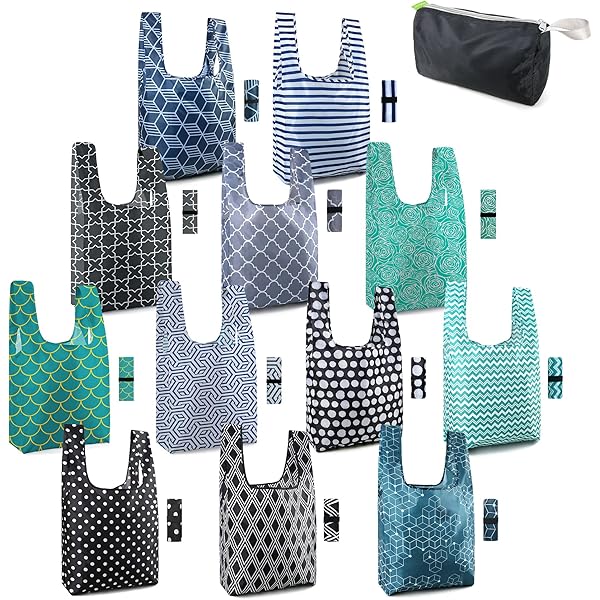 Ratiio Bottle Glass Red Wine Print Reusable Grocery Bags - Washable
