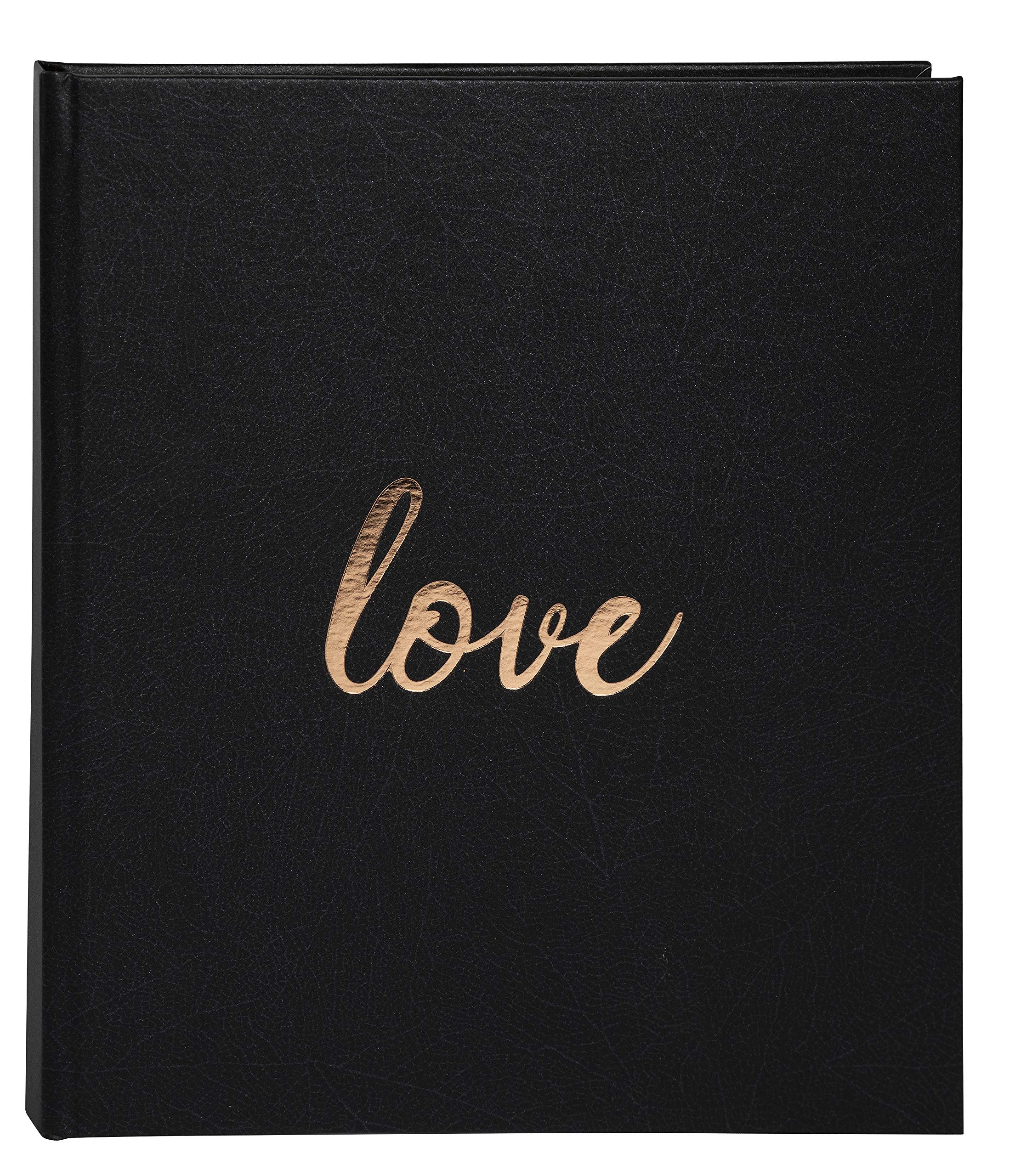 Exacompta - Ref. 506E - 1 Love guest book - Square format 21 x 19 cm - Gold edge with title Love in gold letters - 140 plain white pages - Colour: Black