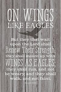 Dexsa On Wings Like Eagles…New Horizons Wood Plaque with Easel