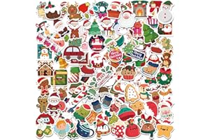 HSHFAMIIY Stocking Stuffers for Kids, 100PCS Christmas Stickers, Toddler Stocking Stuffers, Kids Christmas Gifts for Boys Girls,Xmas Games Crafts Activities Party Favors Supplies