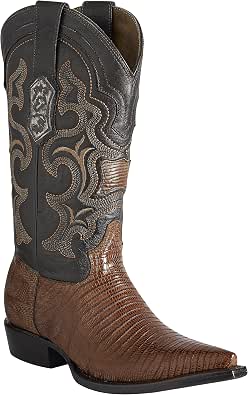 Amazon.com: Botas de piel de lagarto bronceado - Botas lagarto miel  Original - Piel vaquera occidental exótica : Ropa, Zapatos y Joyería